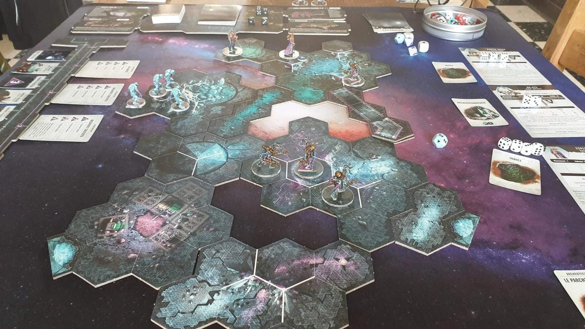 DEEP SPACE - 48X48 - TAPIS DE JEUX pour Dropfleet Commander Battle mat crank-wargame