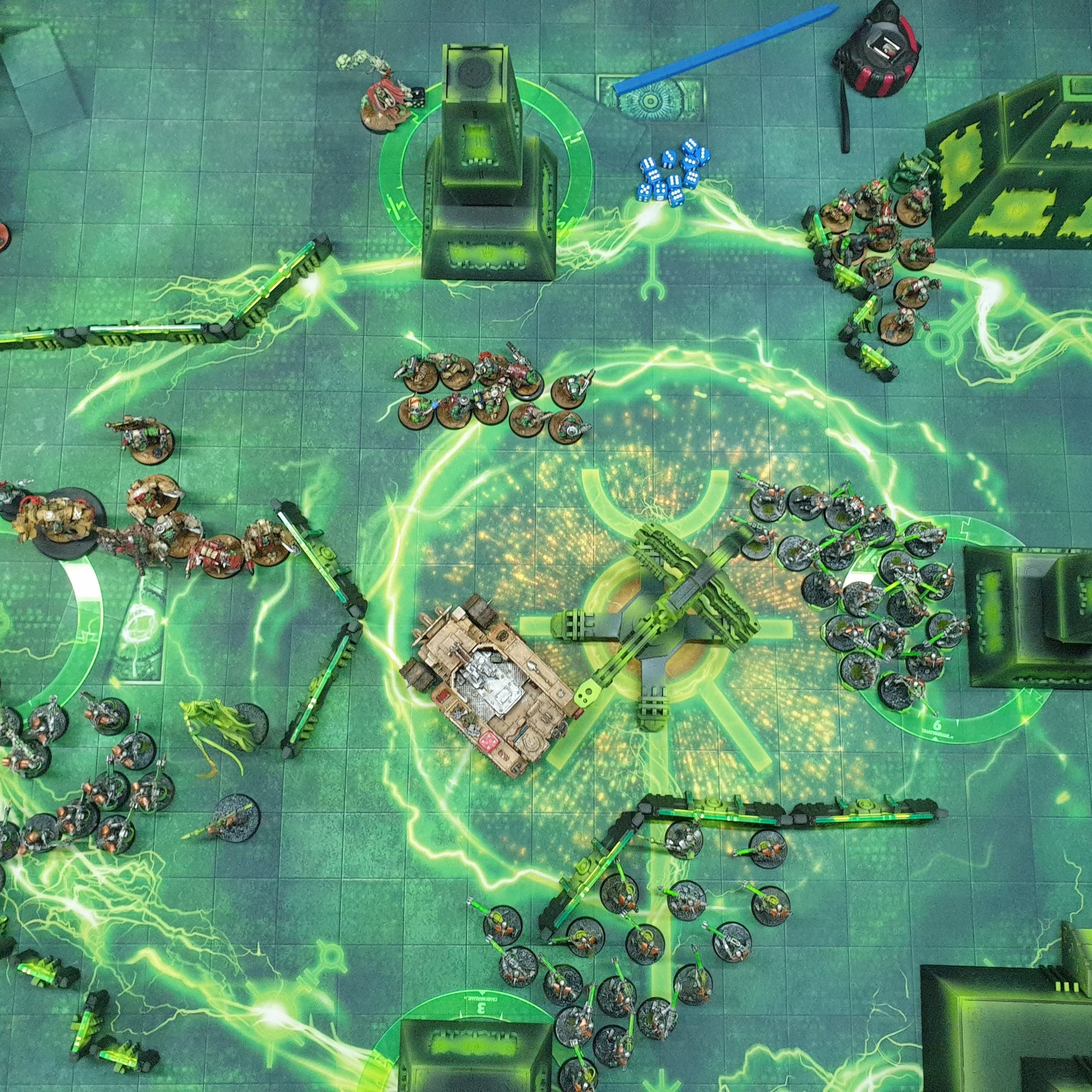 King Rising - 60x44 - Tapis de jeu NECRONS Wh40k