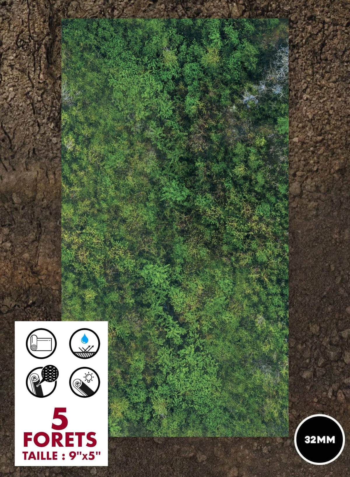 5 forêts de 9"x5" pour wh40k, Aos et Warhammer Old World Accessoire crank-wargame