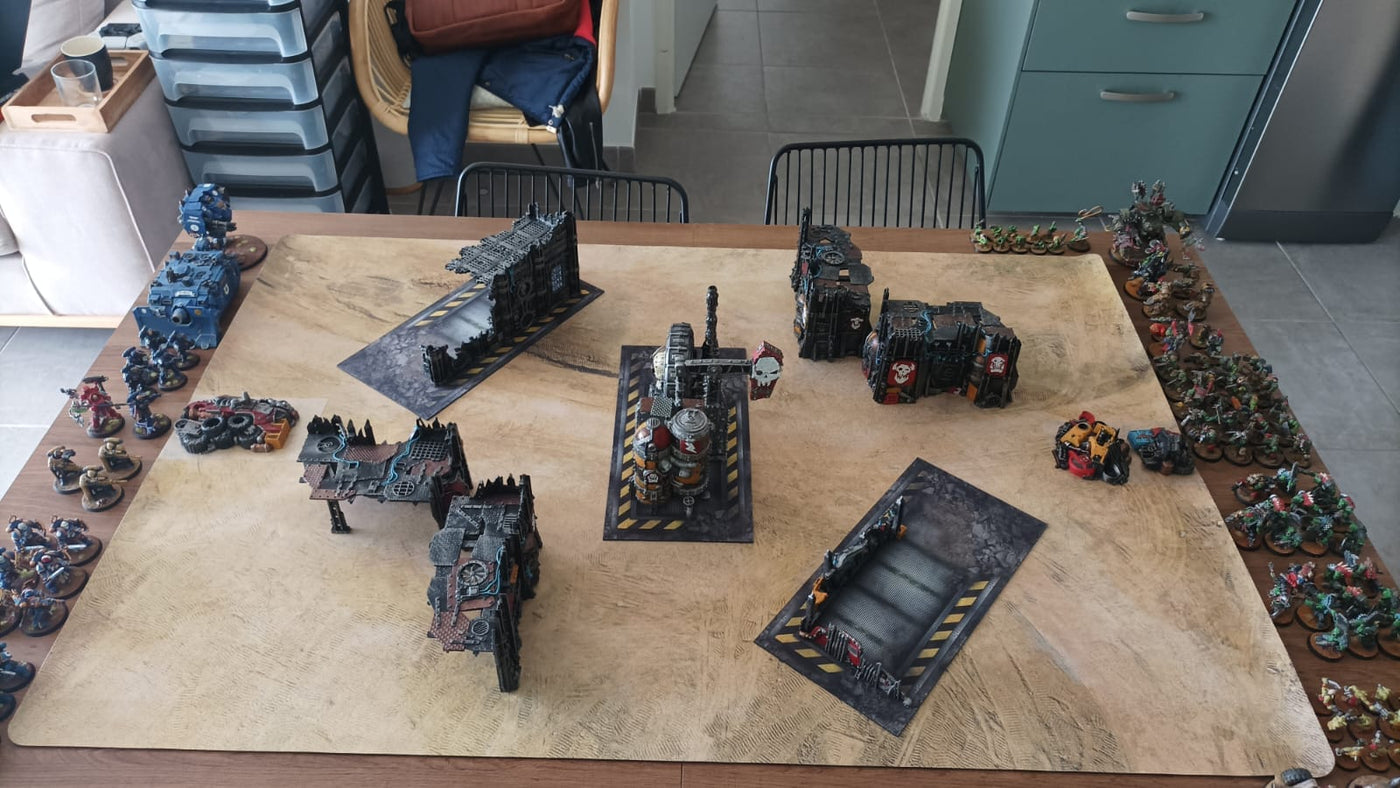Dirt / Racetrack - Recto / Verso -44x30 Battle mat crank-wargame