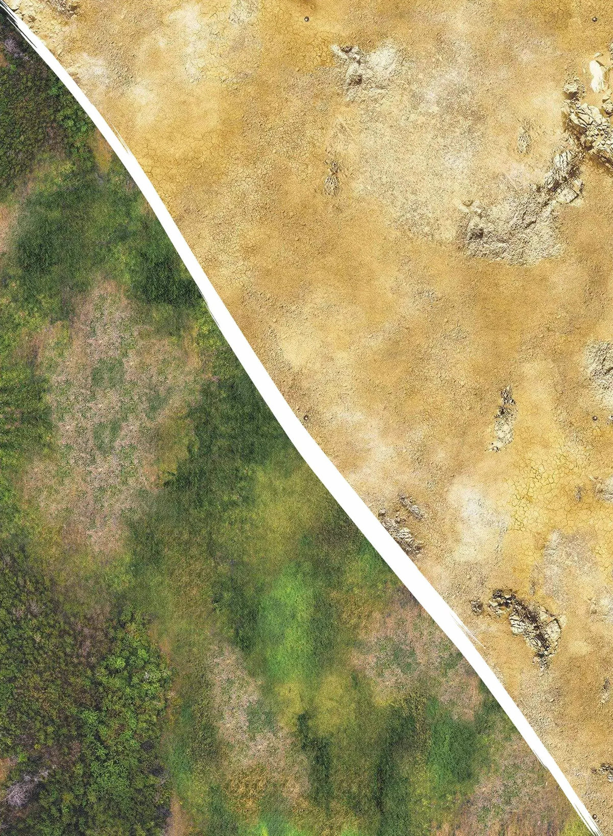 Forest & Desert - 60X44 - Tapis de jeu Recto Verso Battle mat crank-wargame