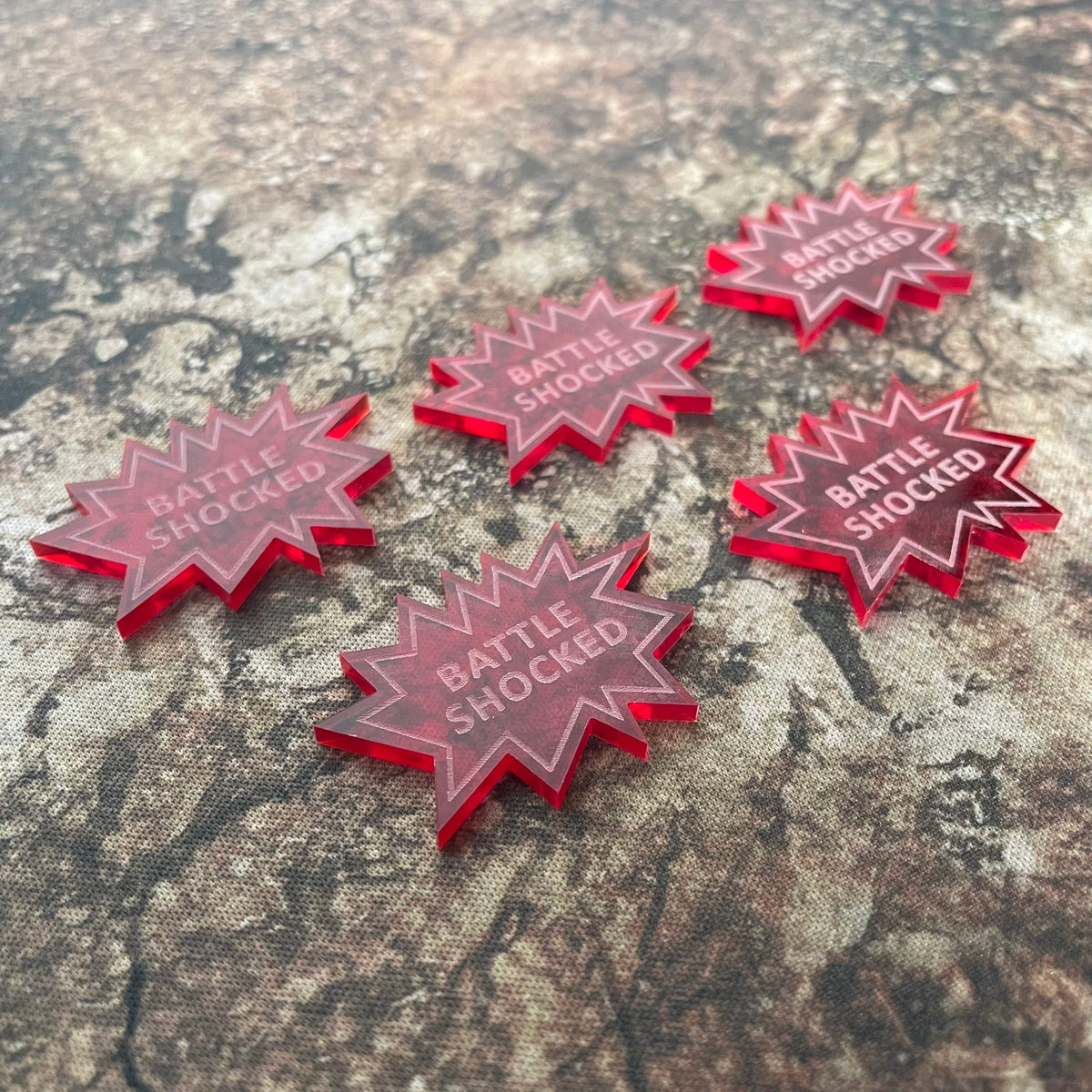 Warhammer 40k 10th Edition Tokens Set - Battle Shocked x5 Accessoire de jeux My Scenery