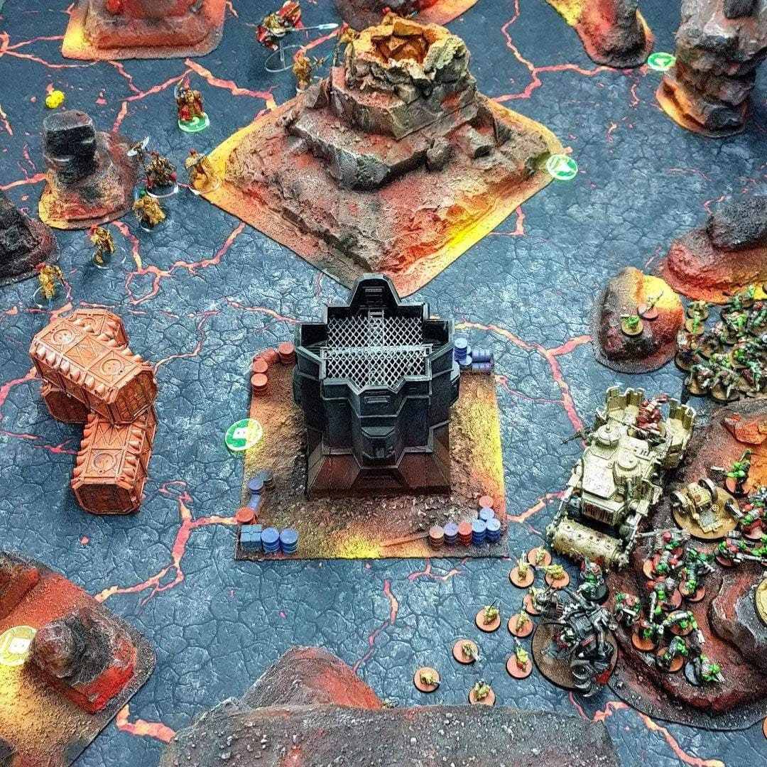 Lava - 60x44 - Game mat Wargame Battle mat crank-wargame