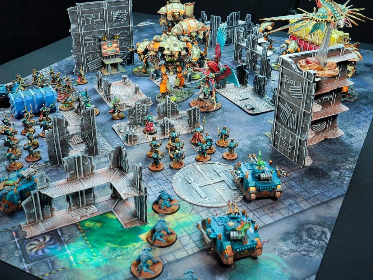 Recto/Verso Wh40k avec zone de déploiements 60x44 - Street/Mars Battle mat crank-wargame