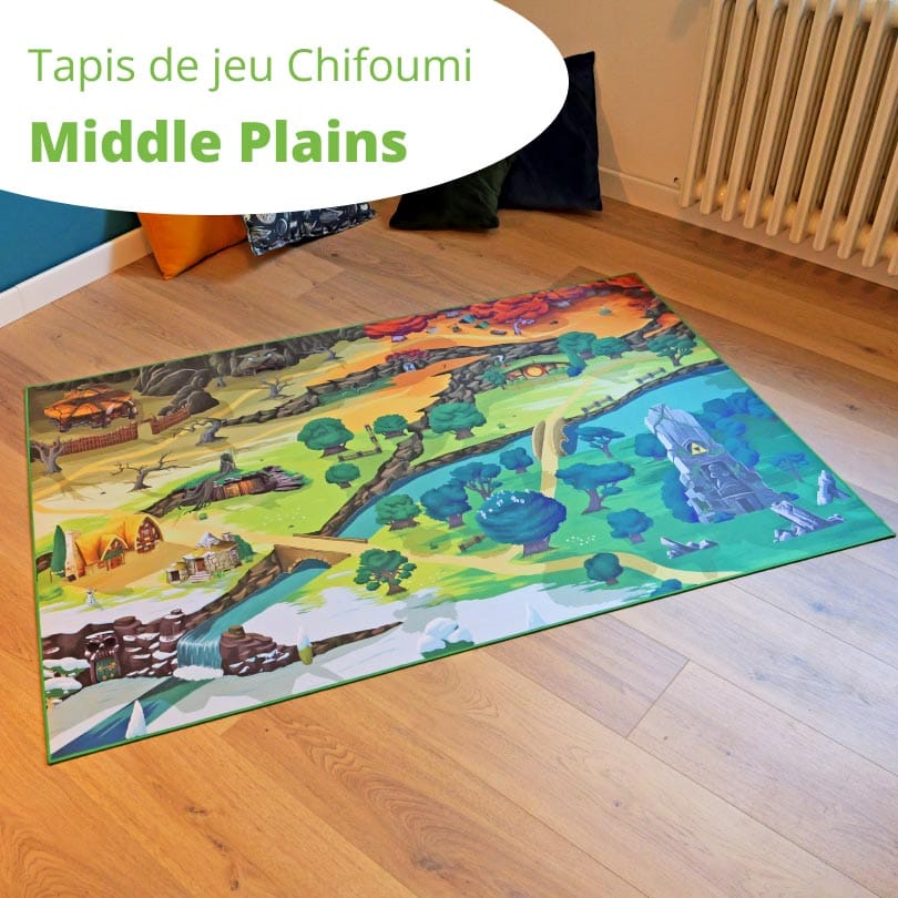 Tapis jeu heroic fantasy “Middle plains” - 150x100cm tapis-chifoumi