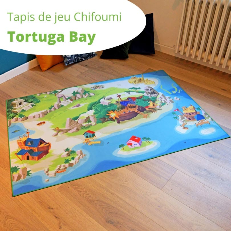Tapis de jeu pirate “Tortuga Bay” - 150x100cm tapis-chifoumi