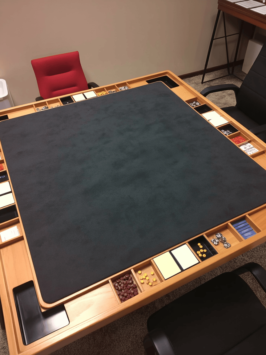 Tapis de jeu ULTRA NOIR - 122cmX122cm - Blacky L Battle mat crank-wargame