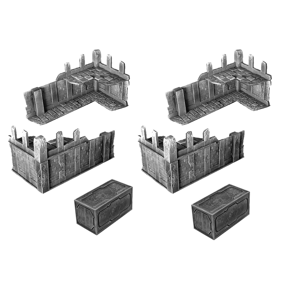 Warhammer 40k Terrain Set - Little - NON-PEINT My Scenery