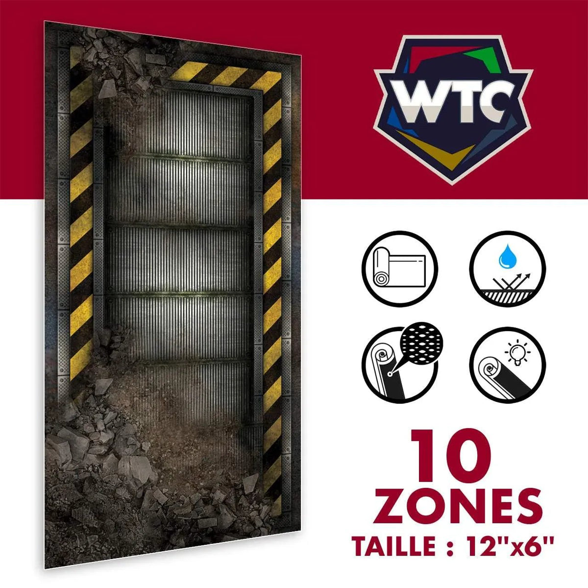 Zones de terrain 12x6 pour Warhammer 40k v10 Accessoire crank-wargame