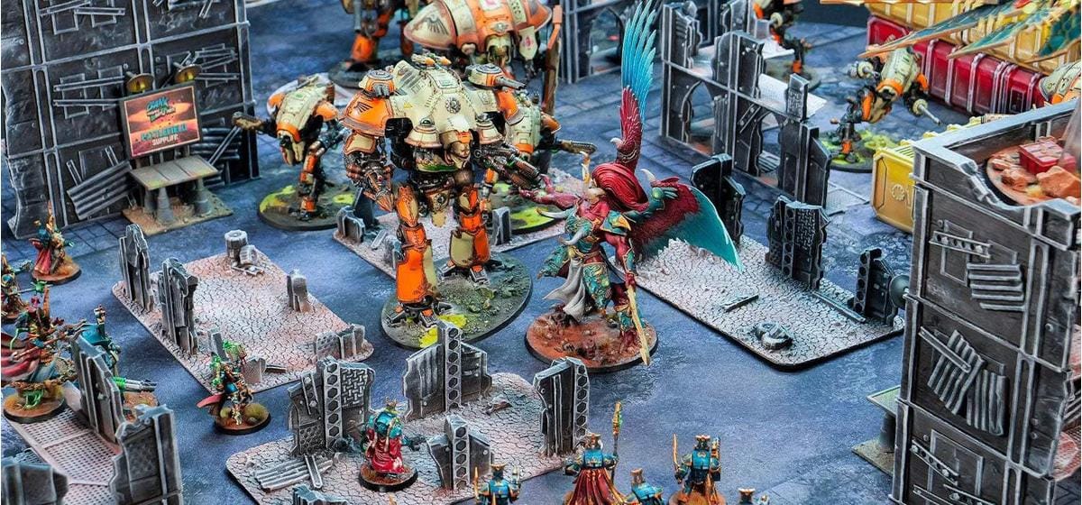 Recto/Verso Wh40k avec zone de déploiements 60x44 - Street/Mars Battle mat crank-wargame