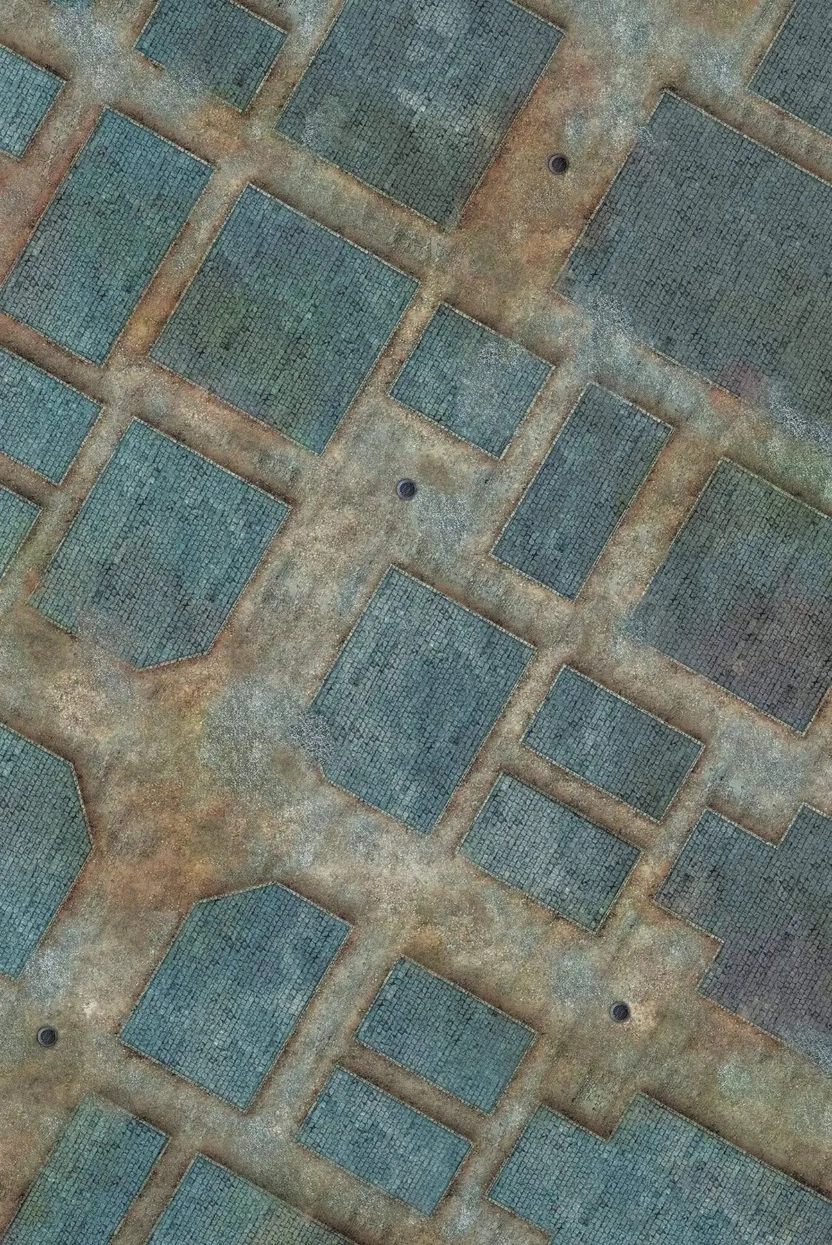 Old city - 72x48 - Game mat Wargame Battle mat crank-wargame
