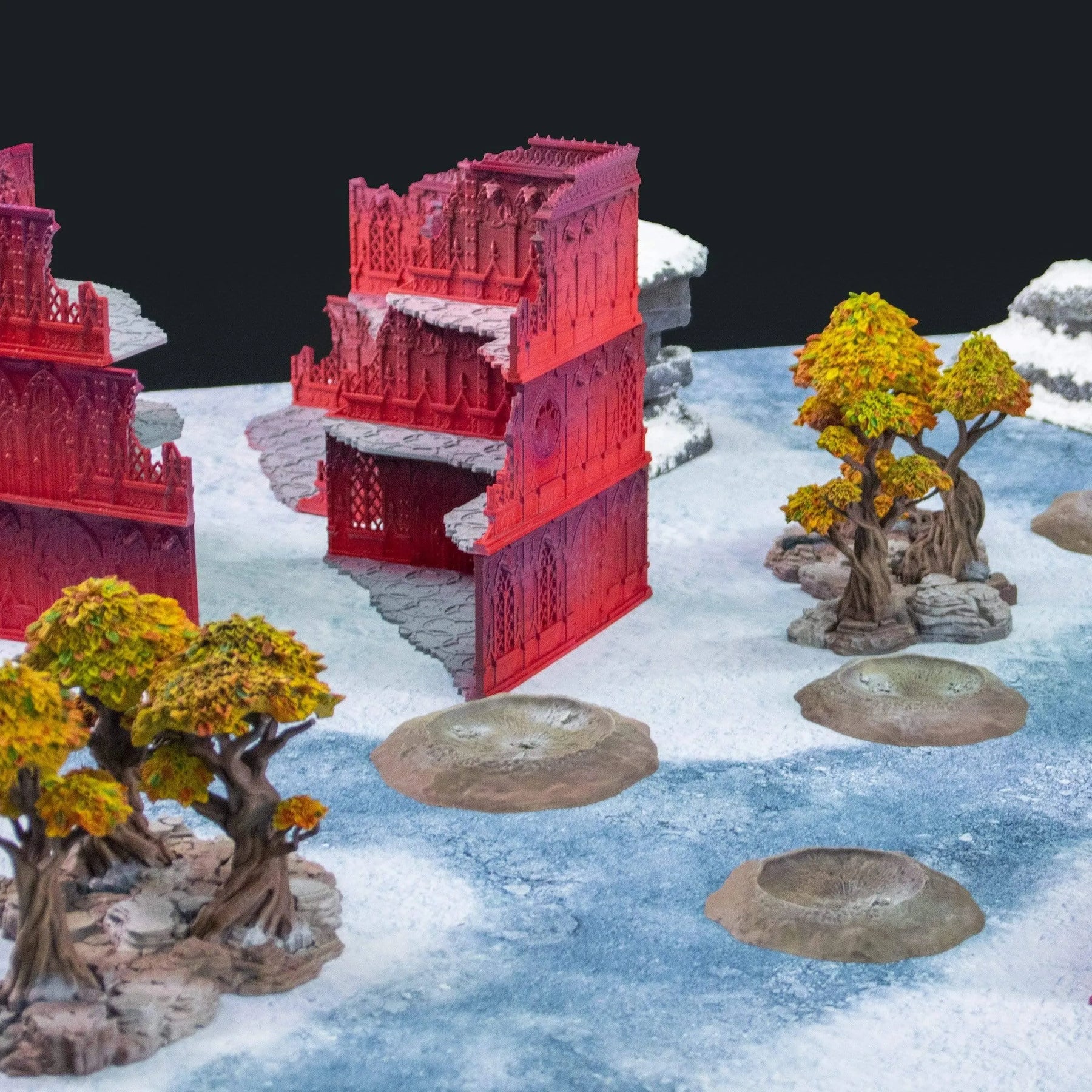 crank-wargame Battle mat ROCK & Snow - 48x48 - Game mat Wargame