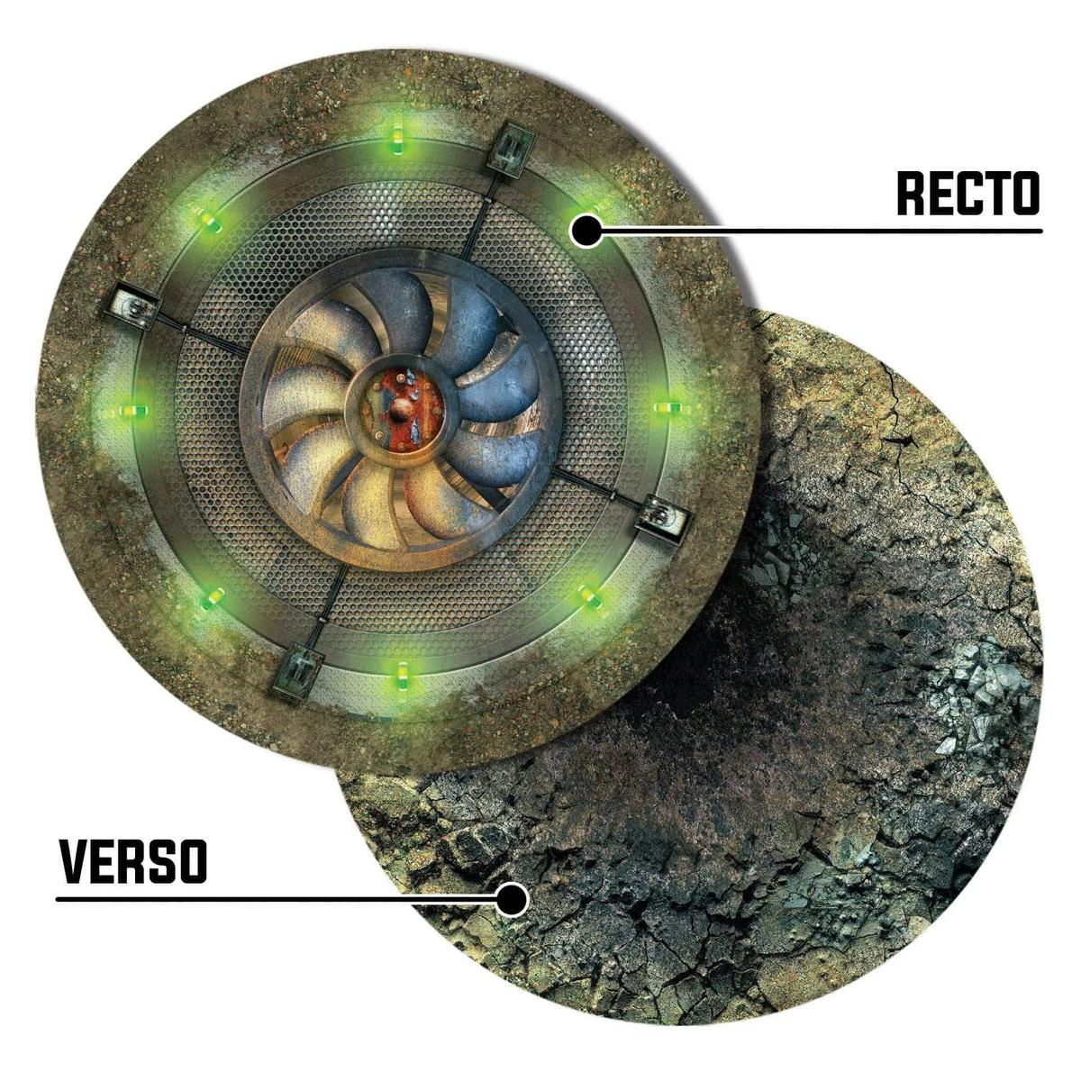 Cratères et Ventilateurs 7" WTC Mousepad recto/verso Warhammer 40k game mat battle mats play mats tapis jeu crank-wargame