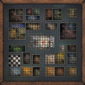 crank-wargame Battle mat Donjon The Quest - tapis de jeux en mousepad 120cm x 120cm