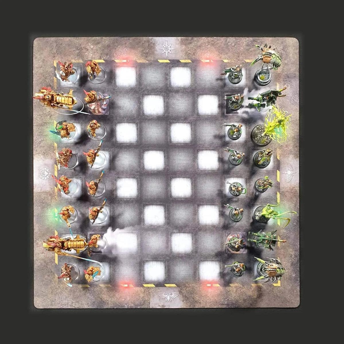 crank-wargame Battle mat Echiquier warhammer 40000 - Tapis de jeu en mousepad 61cmx61cm