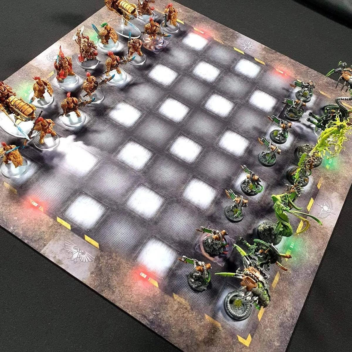 Tapis de Jeu Échiquier Warhammer 40,000 Regicide Battle mat crank-wargame