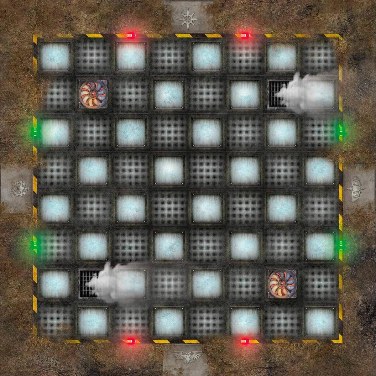 Tapis de Jeu Échiquier Warhammer 40,000 Regicide Battle mat crank-wargame