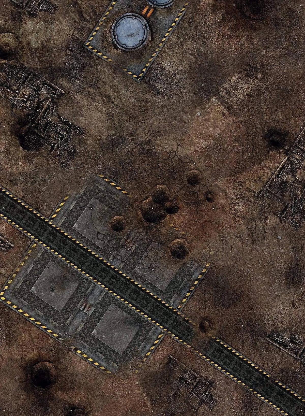 Factory Reboot - 60x44 - Zone de bataille Wh40k Battle mat crank-wargame