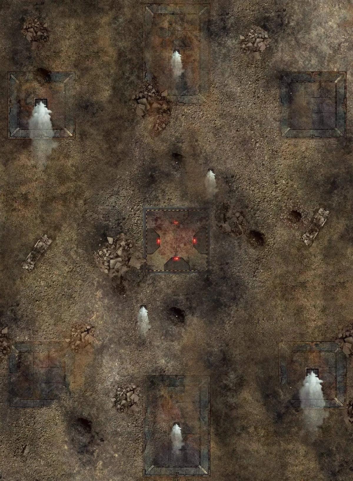 Fog Zone Reboot - 60x44 - Zone de bataille Wh40k Battle mat crank-wargame