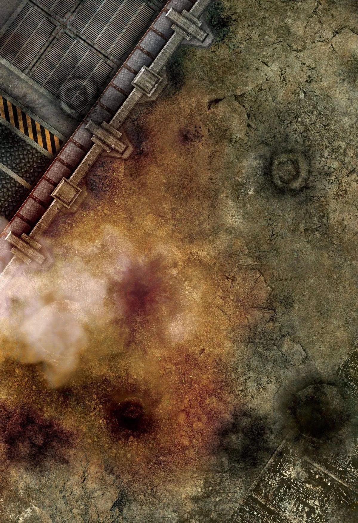 Industry Two - 60X44 Warhammer 40000 game mat battle mats play mats tapis jeu crank-wargame