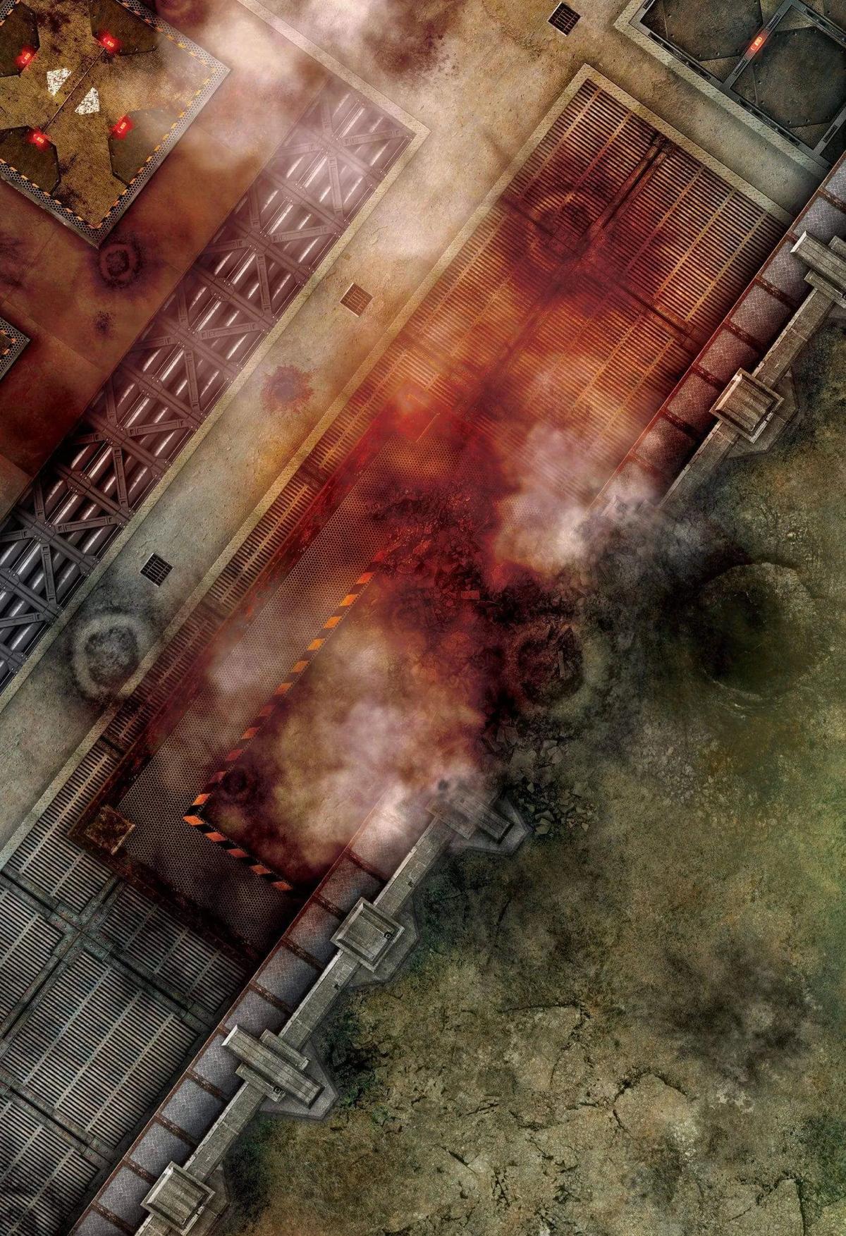 Industry Two - 60X44 Warhammer 40000 game mat battle mats play mats tapis jeu crank-wargame