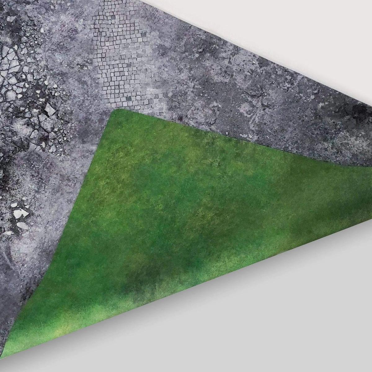 Ruines / Field - Recto / Verso -44x30 game mat battle mats play mats tapis jeu crank-wargame