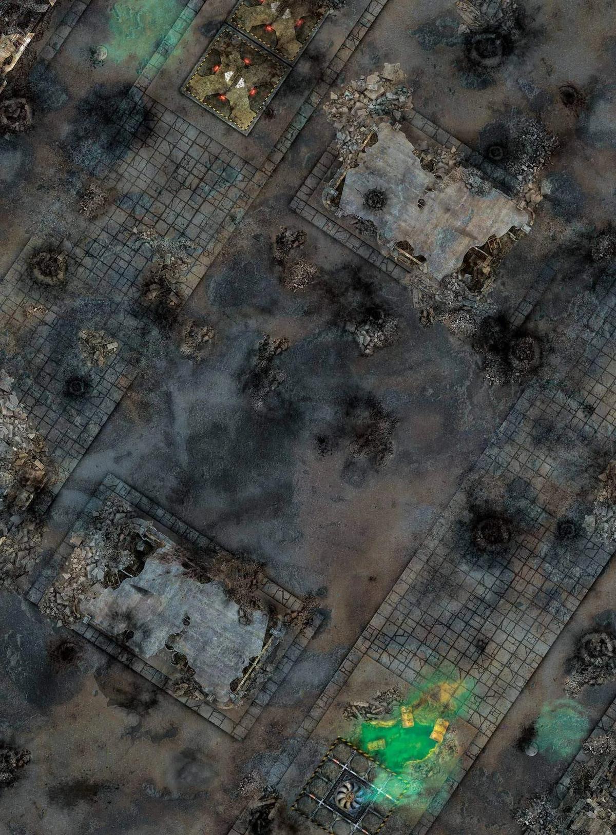 crank-wargame Battle mat Street - 44x60 - Zone de bataille Wh40k V9