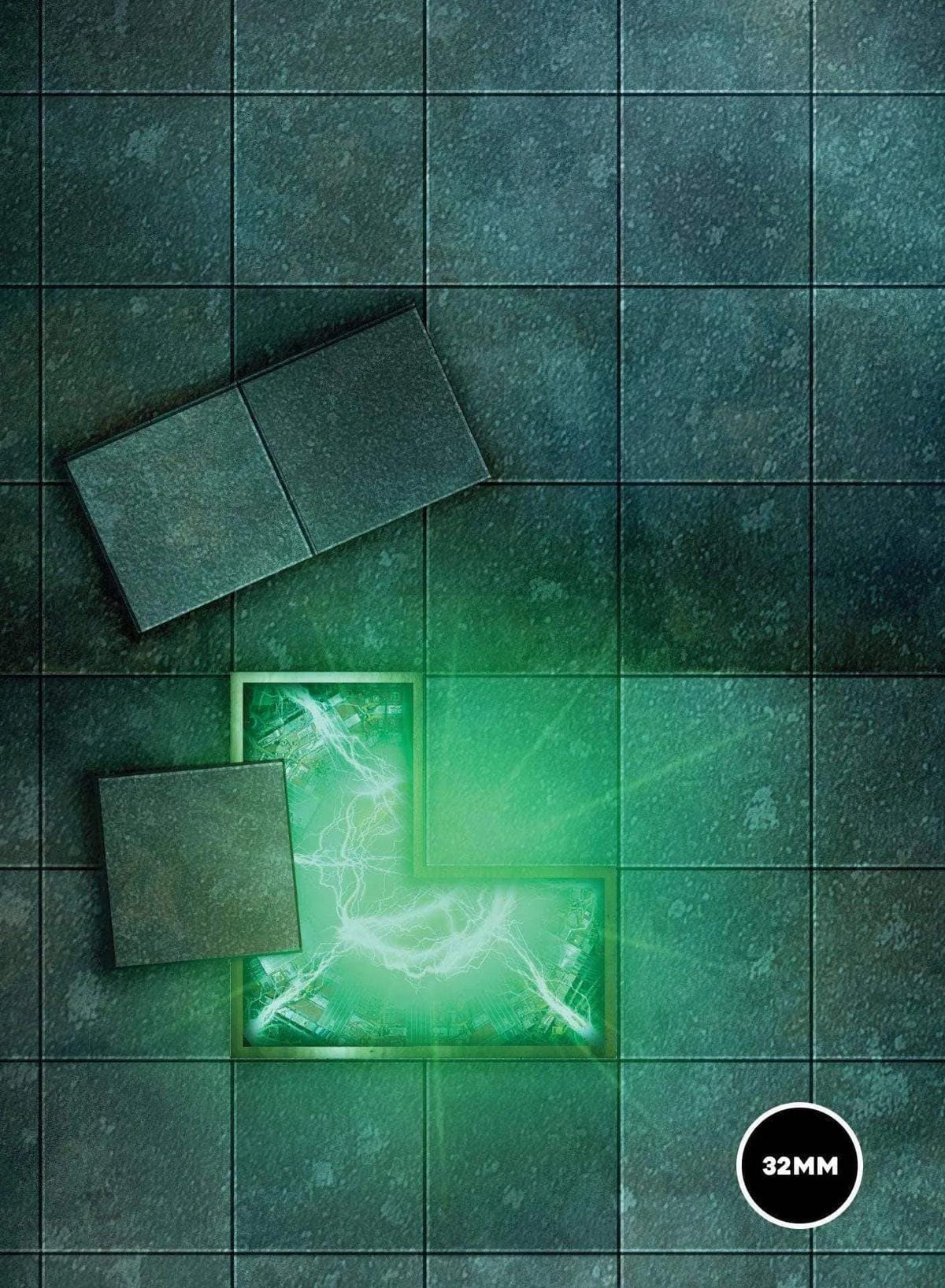 Tech zone - 60x44 - Zone de bataille Wh40k Battle mat crank-wargame