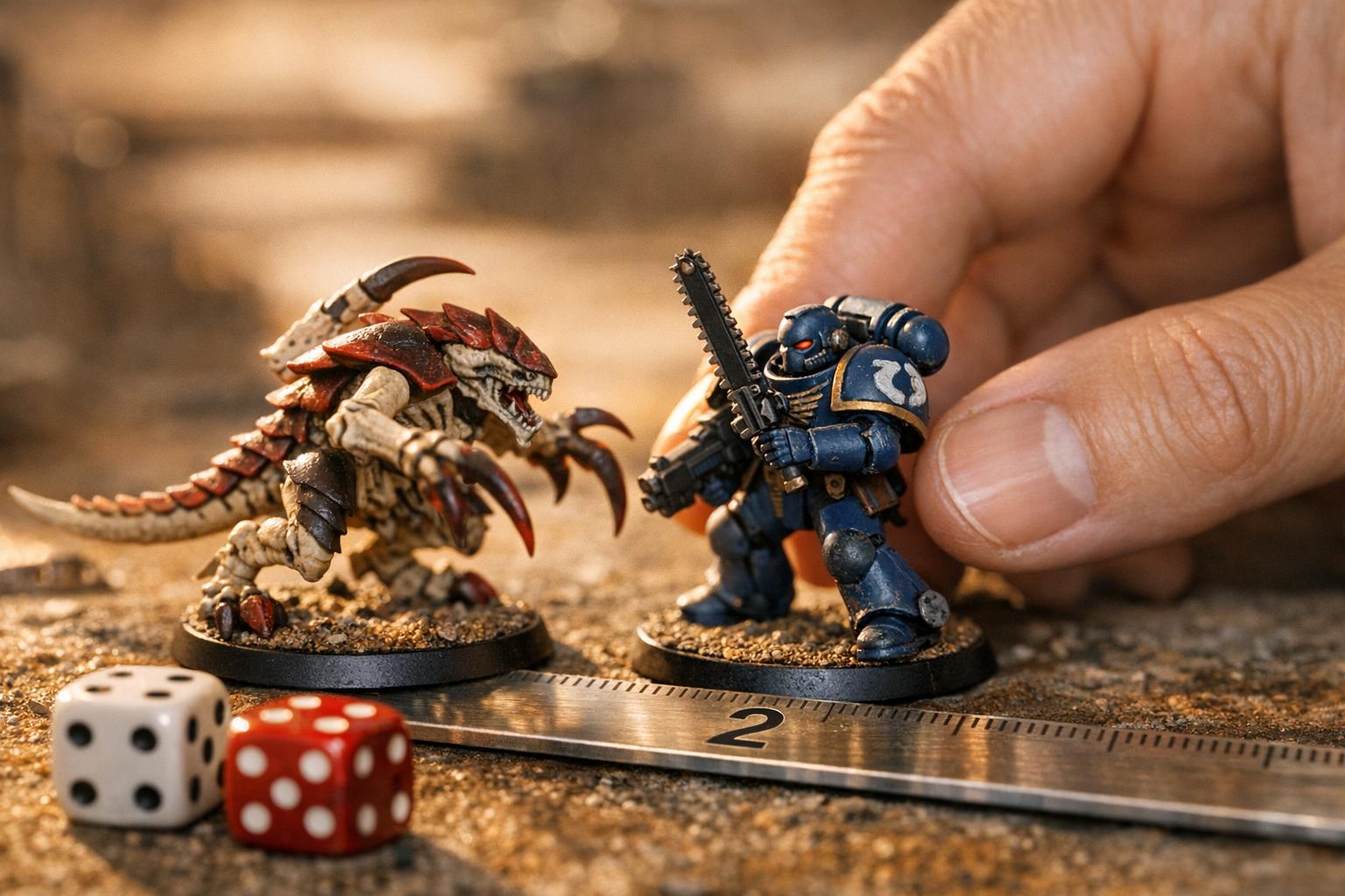 La phase de charge et de corps à corps dans warhammer 40k v11