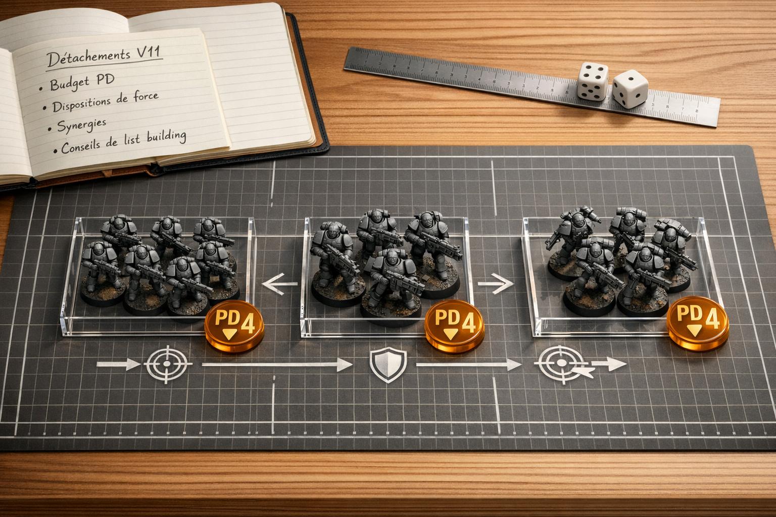Les détachements dans Warhammer 40k V11