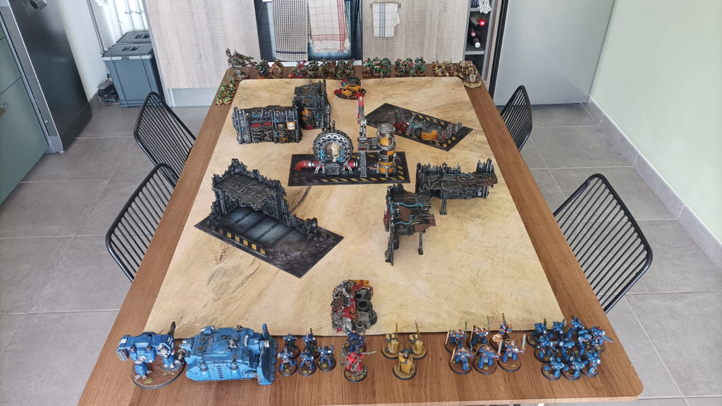 Racetrack 60x44 - Champs de bataille désertique