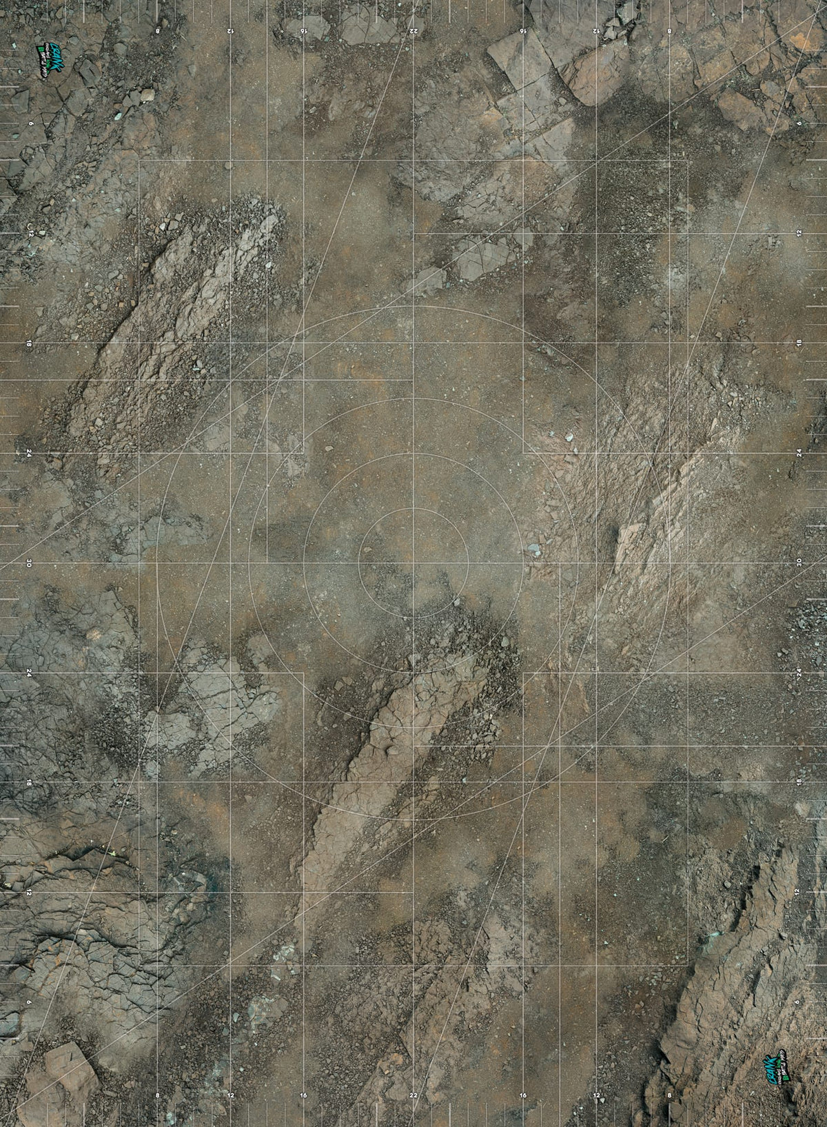 Marais / Canyon  60x44 - Recto/Verso- Tapis de jeu compétitif Battle mat crank-wargame