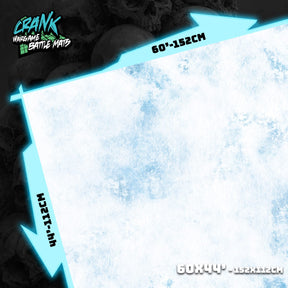 Lava / Winter - 60X44 - Game mat Recto Verso Battle mat crank-wargame