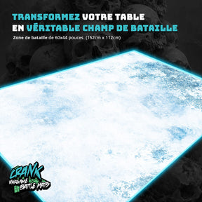 Lava / Winter - 60X44 - Game mat Recto Verso Battle mat crank-wargame