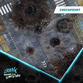 Mars & Chekpoint - 60X44 - Tapis de jeu Recto Verso Battle mat crank-wargame