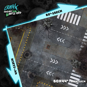 Mars & Chekpoint - 60X44 - Tapis de jeu Recto Verso Battle mat crank-wargame