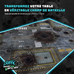 Mars & Chekpoint - 60X44 - Tapis de jeu Recto Verso Battle mat crank-wargame