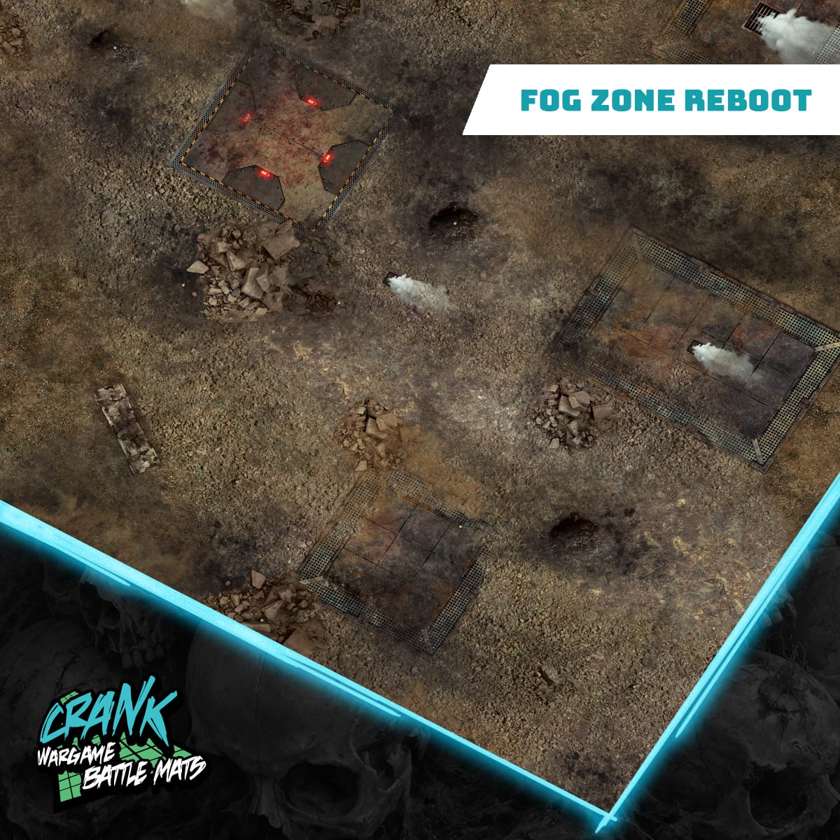 Fog Zone Reboot - 60x44 - Zone de bataille Wh40k Battle mat crank-wargame