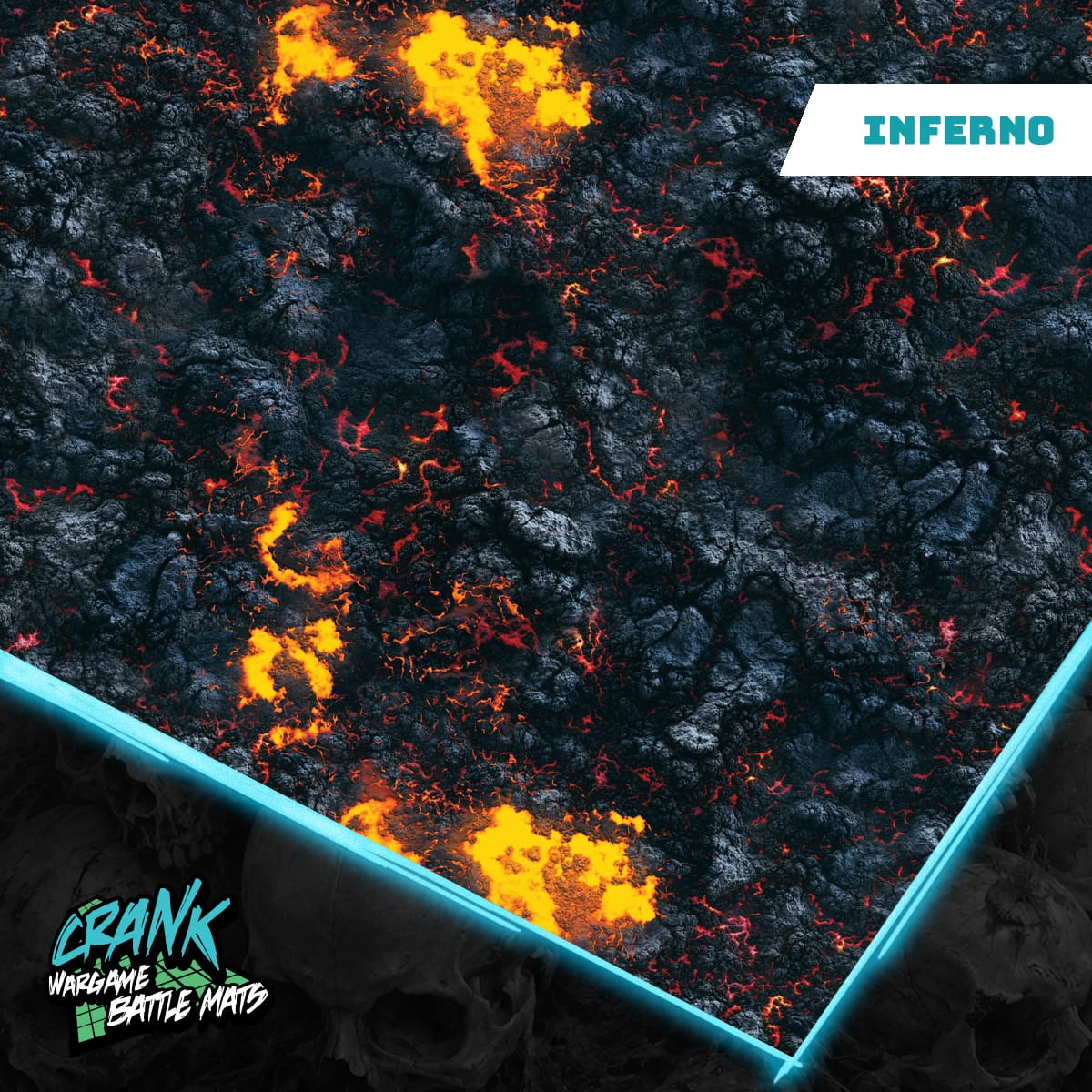 Inferno- 60x44 - Tapis de jeu warhammer 40000 Battle mat crank-wargame