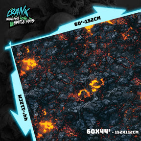 Inferno- 60x44 - Tapis de jeu warhammer 40000 Battle mat crank-wargame