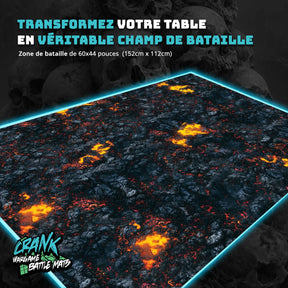 Inferno- 60x44 - Tapis de jeu warhammer 40000 Battle mat crank-wargame