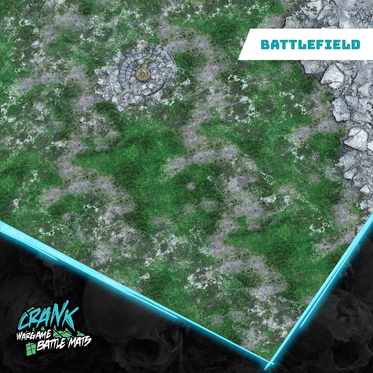 Battlefield - 60x44 - Game mat Wargame Battle mat crank-wargame