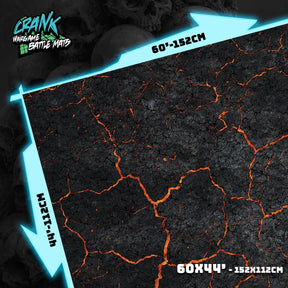 Lava - 60x44 - Game mat Wargame Battle mat crank-wargame