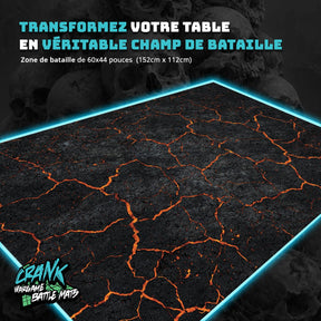 Lava - 60x44 - Game mat Wargame Battle mat crank-wargame