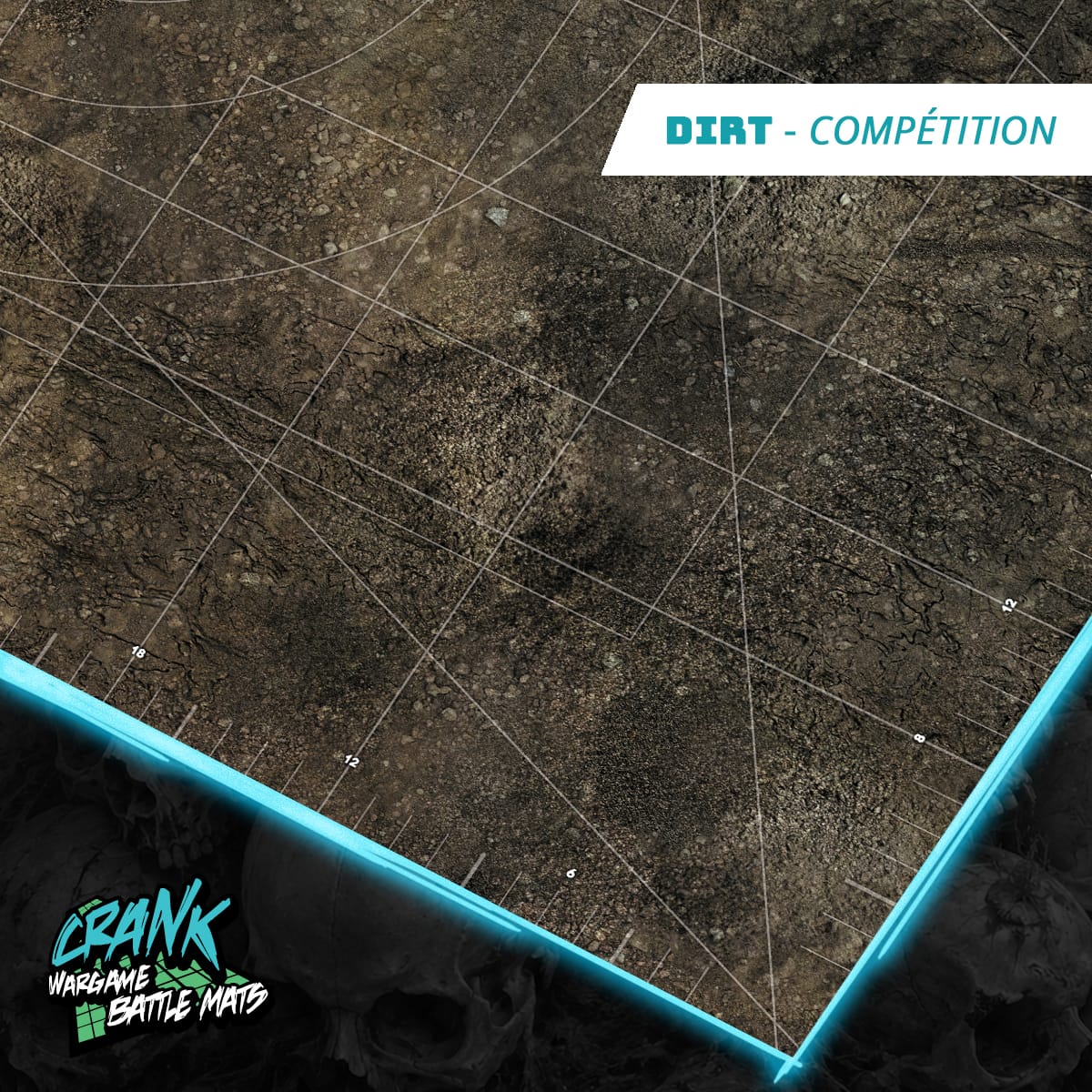 DIRT - Compétitif, zone de déploiement et graduation Battle mat crank-wargame