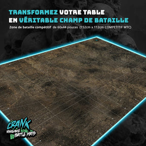 DIRT - Compétitif, zone de déploiement et graduation Battle mat crank-wargame