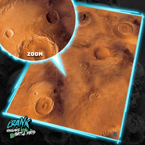 Mars 60x44 Avec zone de déploiement Wh40k - Tapis de jeu compétitif Battle mat crank-wargame