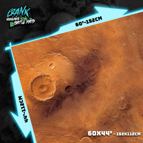 Mars 60x44 Avec zone de déploiement Wh40k - Tapis de jeu compétitif Battle mat crank-wargame