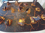 Lava / Winter - 60X44 - Game mat Recto Verso Battle mat crank-wargame