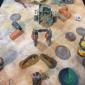Desert 60x44 Avec zone de déploiement Wh40k - Tapis de jeu compétitif
